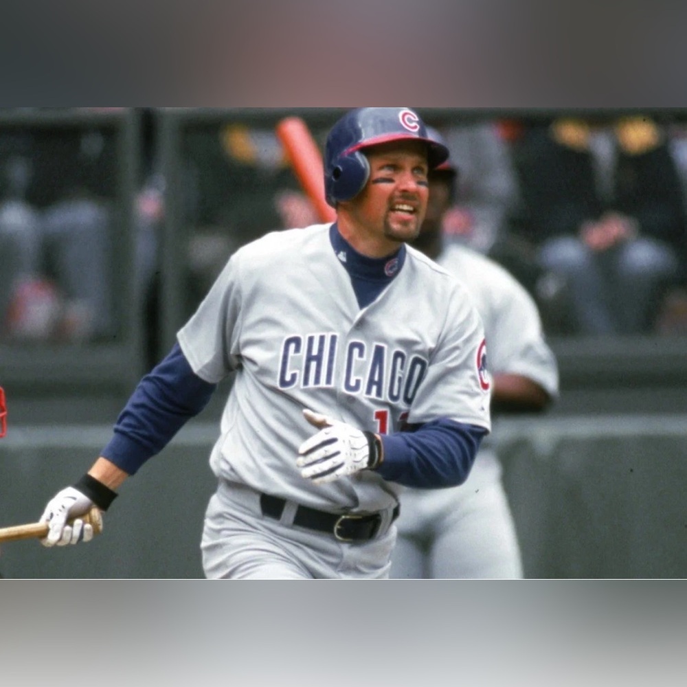Majestic Authentic Chicago Cubs Mark Grace #17 Gray Baseball Jersey Men’s Sz: L - Picture 2 of 7